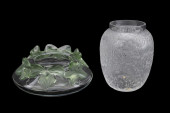 LALIQUE CRYSTAL 'BICHES' VASE
