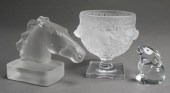 LALIQUE CRYSTAL BIRD BOWL, BAC