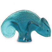 LALIQUE CRYSTAL CHAMELEON FIGU
