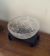 LALIQUE CRYSTAL COUPE ''PINSON