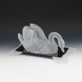 LALIQUE CRYSTAL "CYGNE" 7" x 1