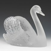 LALIQUE CRYSTAL "CYGNE" SCULPT