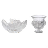 LALIQUE CRYSTAL DAMPIERRE VASE