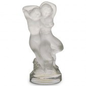 LALIQUE CRYSTAL 'DOUBLE NUDE F