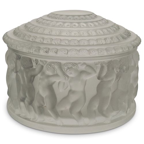 LALIQUE CRYSTAL "ENFANT" LIDDED
