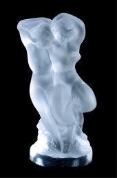 LALIQUE CRYSTAL FAUNE WITH NUD