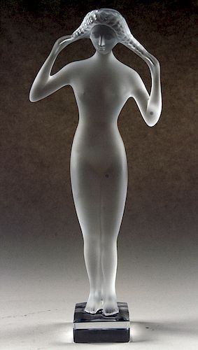 LALIQUE CRYSTAL FEMALE ISIS FIGUREA