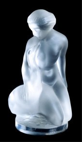 LALIQUE CRYSTAL FIGURAL SCULPT