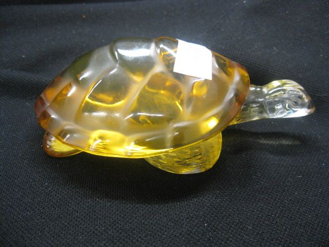 Lalique Crystal Figural Turtle