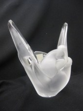 Lalique Crystal Figural Vase l