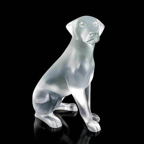 LALIQUE CRYSTAL FIGURE, LABRADOR