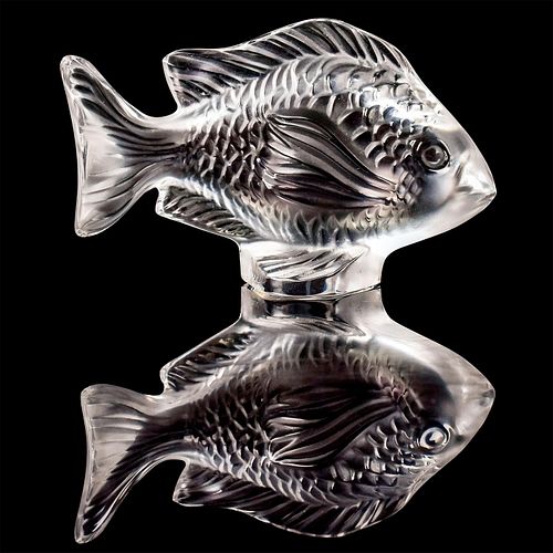 LALIQUE CRYSTAL FIGURINE, DAMSEL