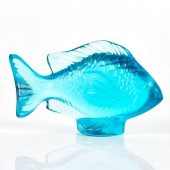 LALIQUE CRYSTAL FIGURINE, DAMS