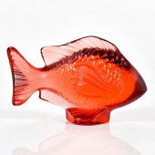 LALIQUE CRYSTAL FIGURINE, DAMS