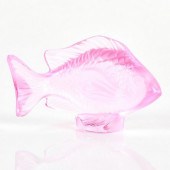 LALIQUE CRYSTAL FIGURINE, DAMS