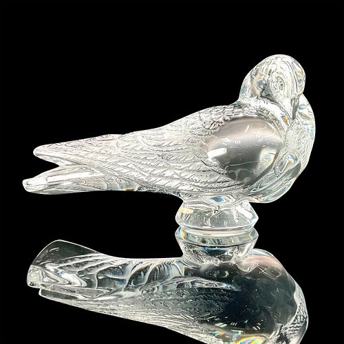 LALIQUE CRYSTAL FIGURINE, PIGEON