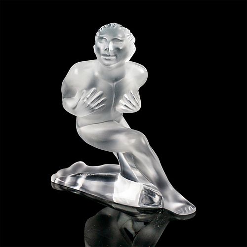 LALIQUE CRYSTAL FIGURINE, SERGE,