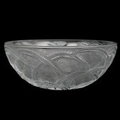 LALIQUE CRYSTAL "FINCHES" BOWL