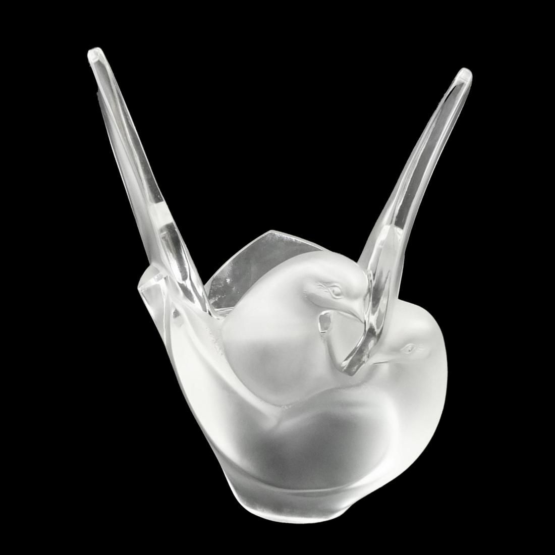 LALIQUE CRYSTAL FLOWER