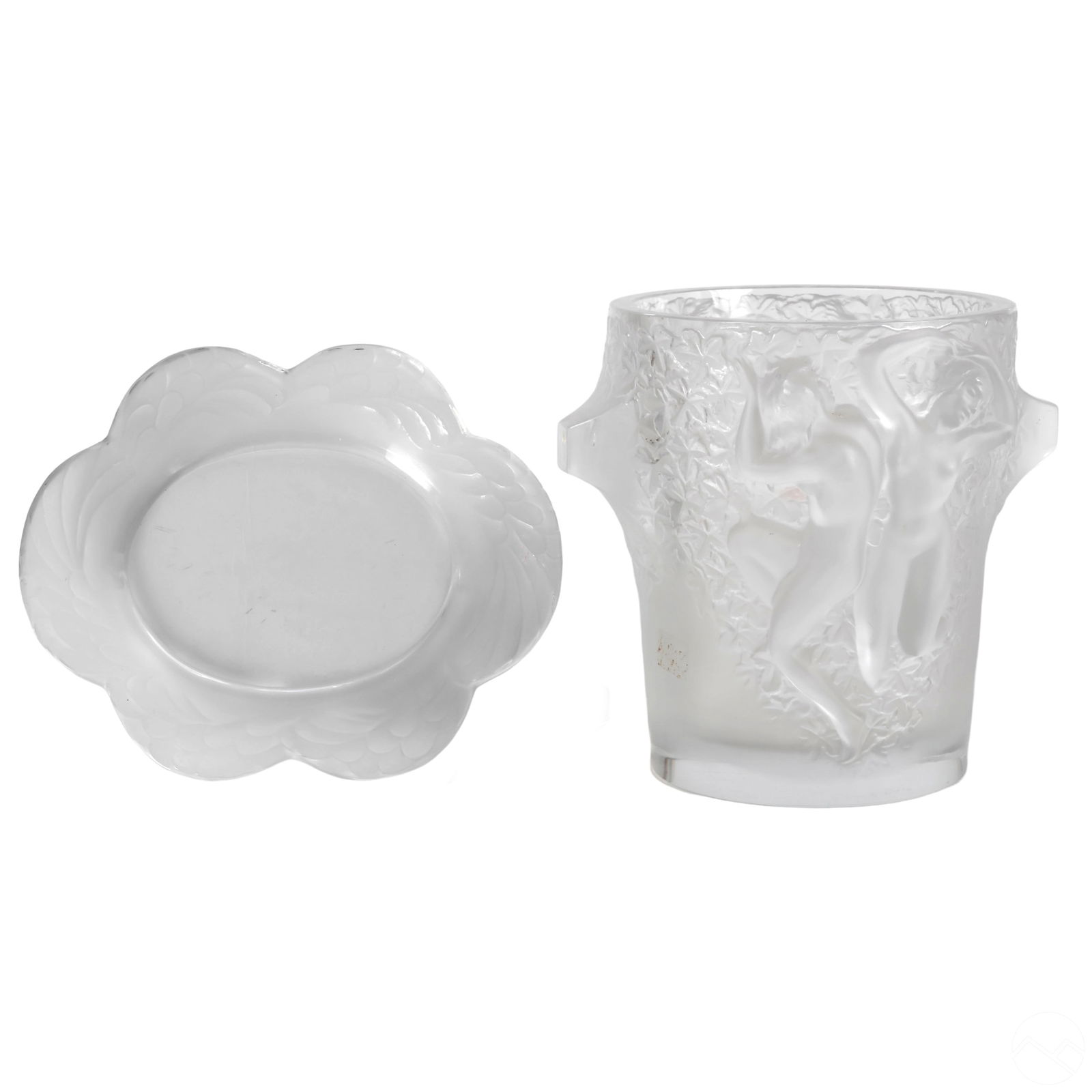 LALIQUE CRYSTAL GANYMEDE ICE BUCKET