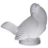 LALIQUE CRYSTAL GLASS BIRD FIG