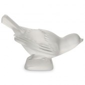 LALIQUE CRYSTAL GLASS BIRD FIG