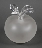 LALIQUE CRYSTAL GRAND POMME AP