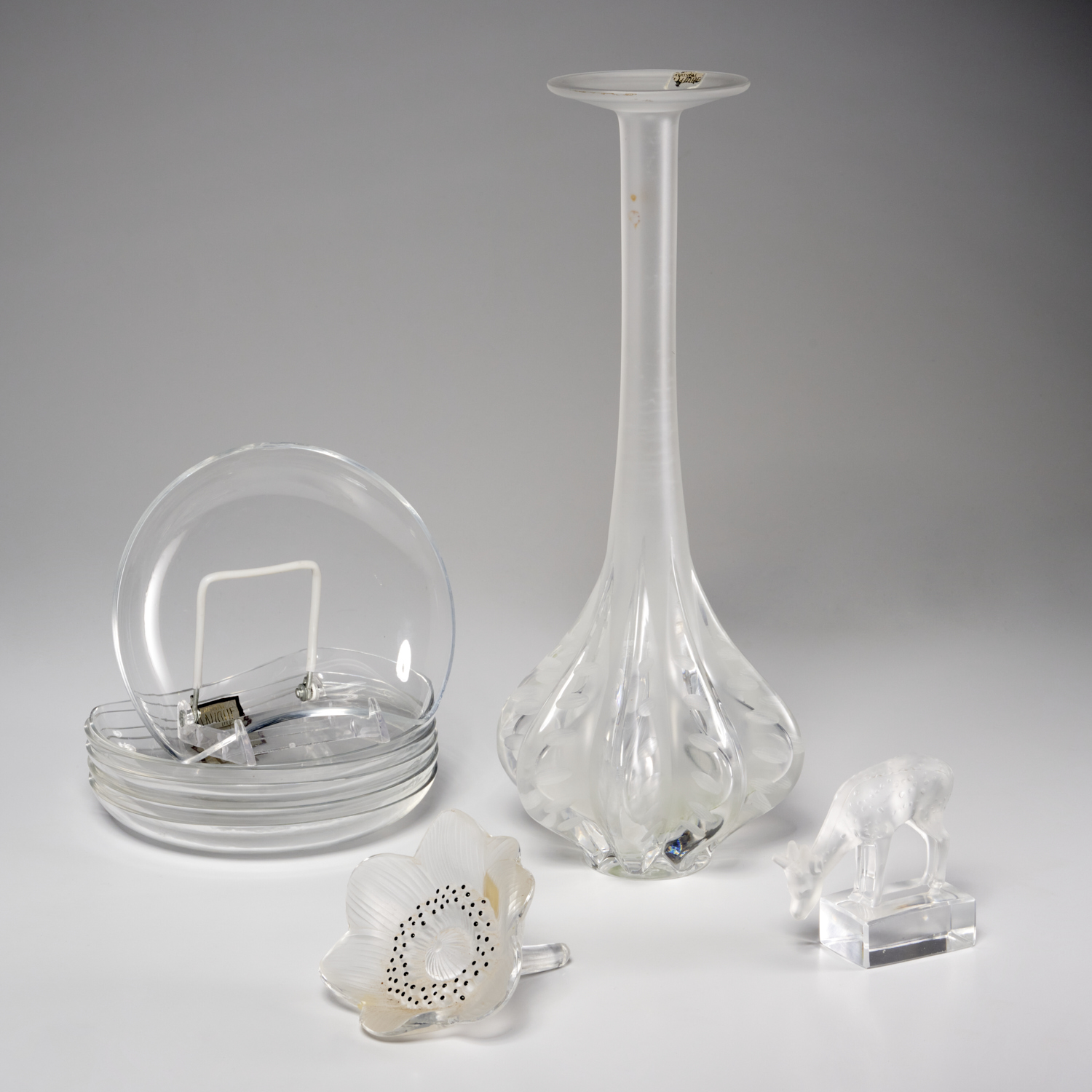 LALIQUE CRYSTAL GROUP 20th c.,