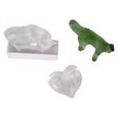 LALIQUE CRYSTAL HEART BULL DRA