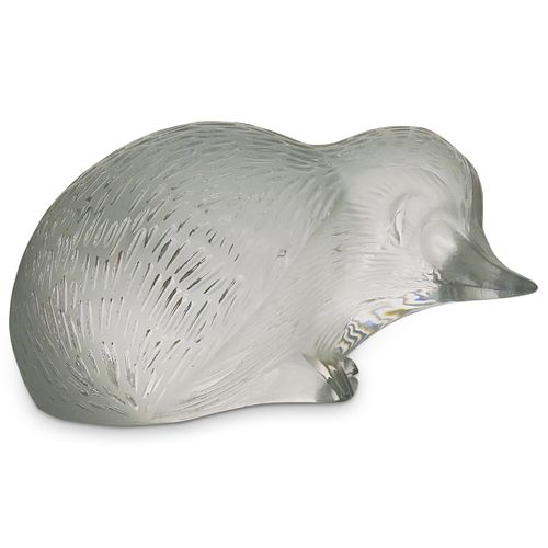LALIQUE CRYSTAL HEDGEHOG FIGURINE