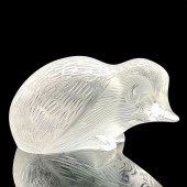 LALIQUE CRYSTAL HEDGEHOG FIGUR