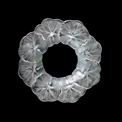 LALIQUE CRYSTAL HONFLEUR GERANIUM