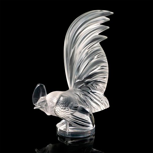 LALIQUE CRYSTAL HOOD ORNAMENT,