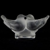 LALIQUE CRYSTAL KISSING DOVE P