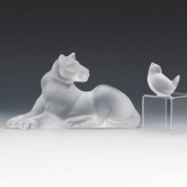 LALIQUE CRYSTAL LIONESS SIMBA