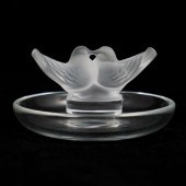 LALIQUE CRYSTAL "LOVEBIRDS" PI