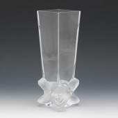 LALIQUE CRYSTAL "LUCCA" VASE W