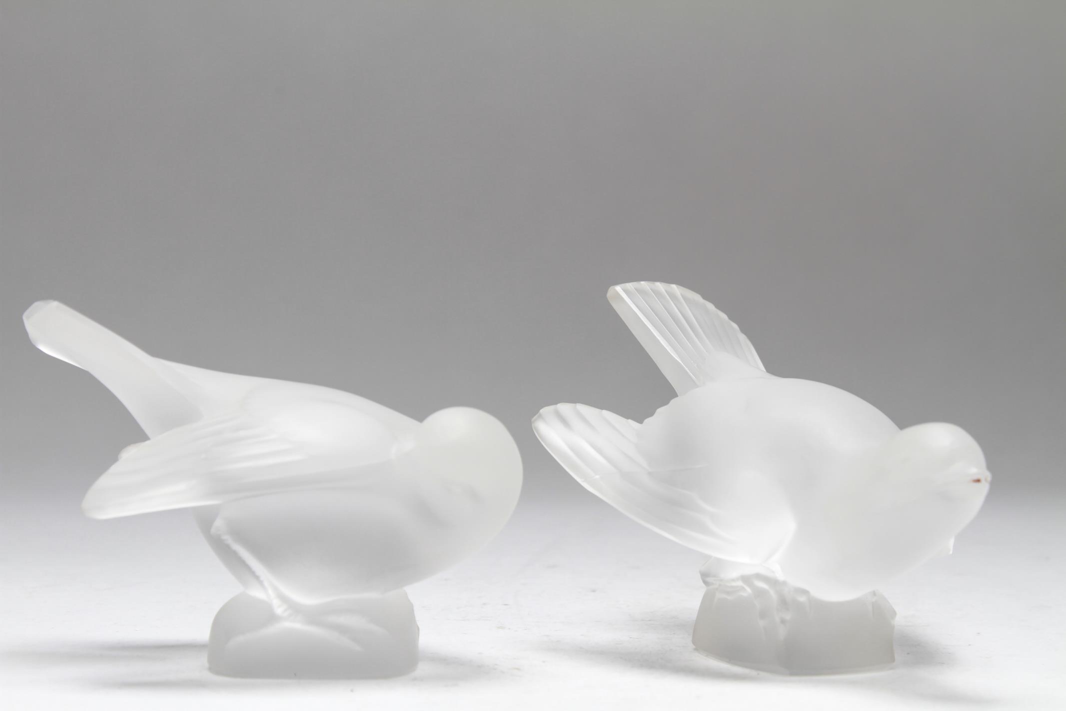 LALIQUE CRYSTAL "MOINEAU" SPARROW