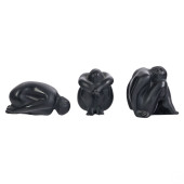 LALIQUE CRYSTAL NAHBI NOIR MED
