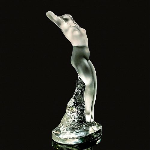 LALIQUE CRYSTAL NUDE FIGURINE,