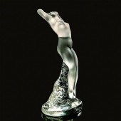LALIQUE CRYSTAL NUDE FIGURINE,