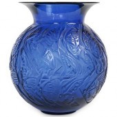 LALIQUE CRYSTAL "NYMPHALE" BLU