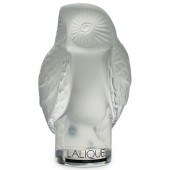 LALIQUE CRYSTAL OWL FIGURINEDE