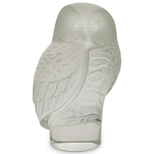 LALIQUE CRYSTAL OWL