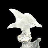 LALIQUE CRYSTAL PAPERWEIGHT, R