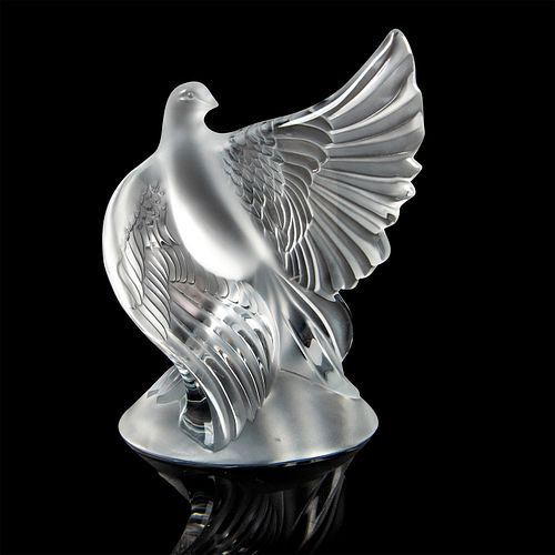 LALIQUE CRYSTAL PEACE DOVE