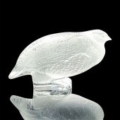 LALIQUE CRYSTAL PERDRIX FIGURI