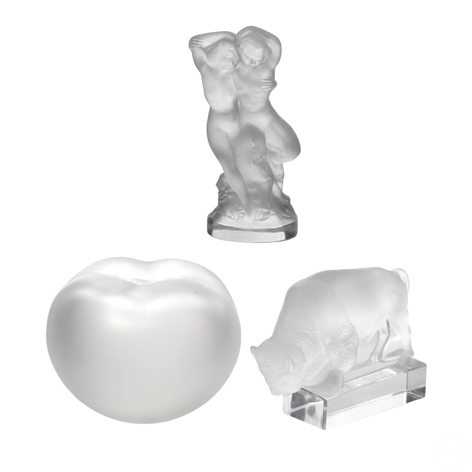 LALIQUE CRYSTAL PERFUME BOTTLE &