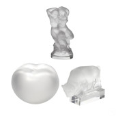 LALIQUE CRYSTAL PERFUME BOTTLE