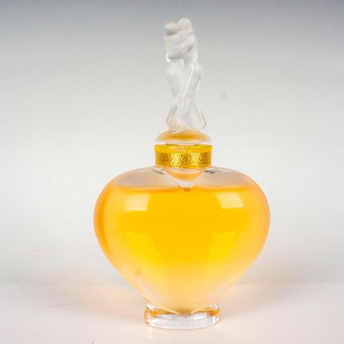 LALIQUE CRYSTAL PERFUME BOTTLE,